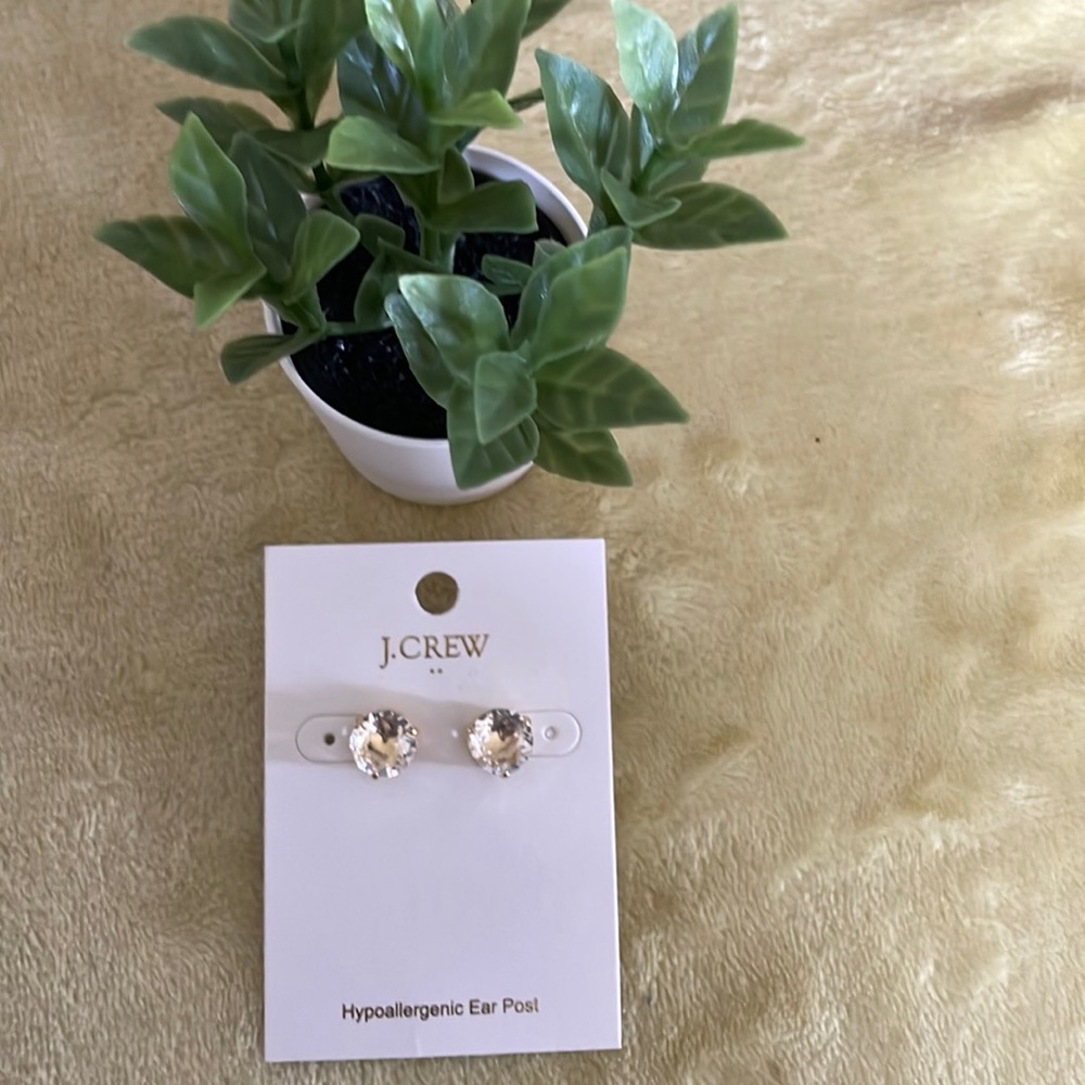 J.Crew diamond (not real diamond) earrings